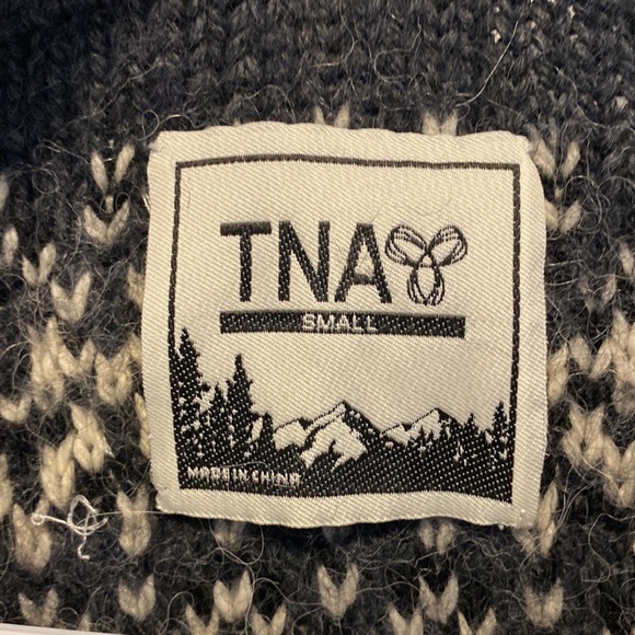 Aritzia TNA alpaca wool cardigan sweater size small - Picture 5 of 6